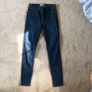 Madewell high rise skinny jeans
